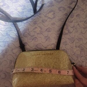 Marc Jacobs Gold Vinyl Micro Mini Handbag Crossbody